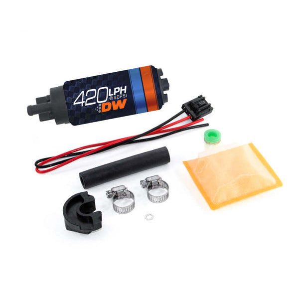 Deatschwerks DW420 Series 420lph In-Tank Fuel Pump with Install Kit for 89-94 240SX & 89-93 Skyline R32