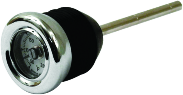 Bikers Choice Chrome Oil Tank Temperature Gauge Dipstick for 20002017 Harley-Davidson Softail (Replaces 62845-00)