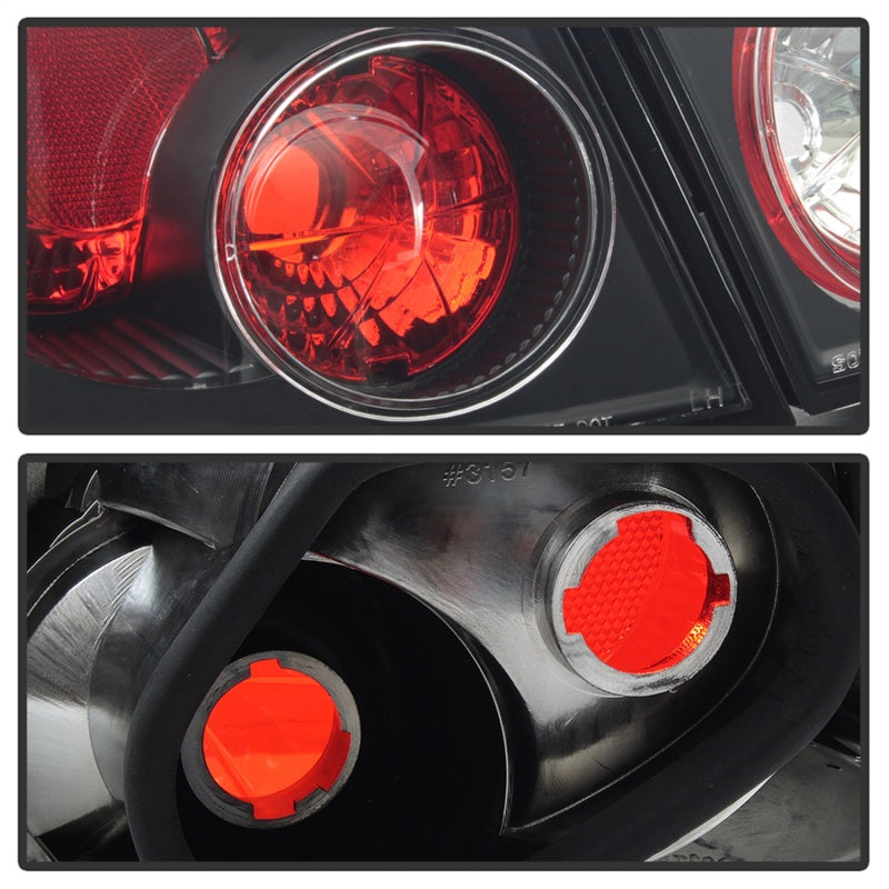 Spyder Toyota Corolla 03-08 Euro Style Tail Lights Black ALT-YD-TC03-BK