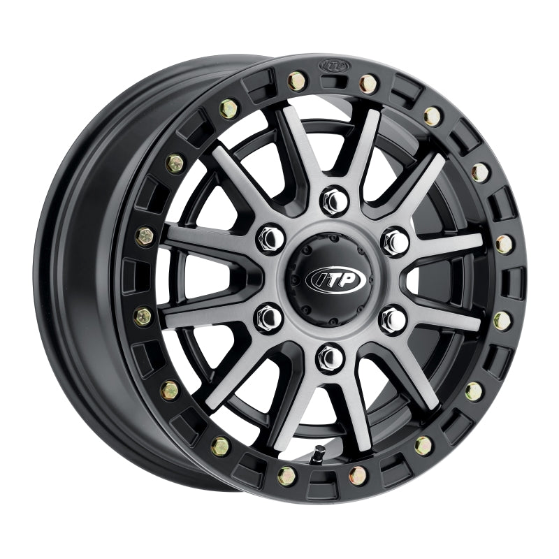 ITP SD10 Beadlock 16x7 / 6/5.5 BP / 78.9mm Offset Grey w/ Black Ring Wheel