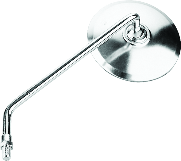 BikeMaster Round Stainless Steel Mirror - 10mm Right (Side)