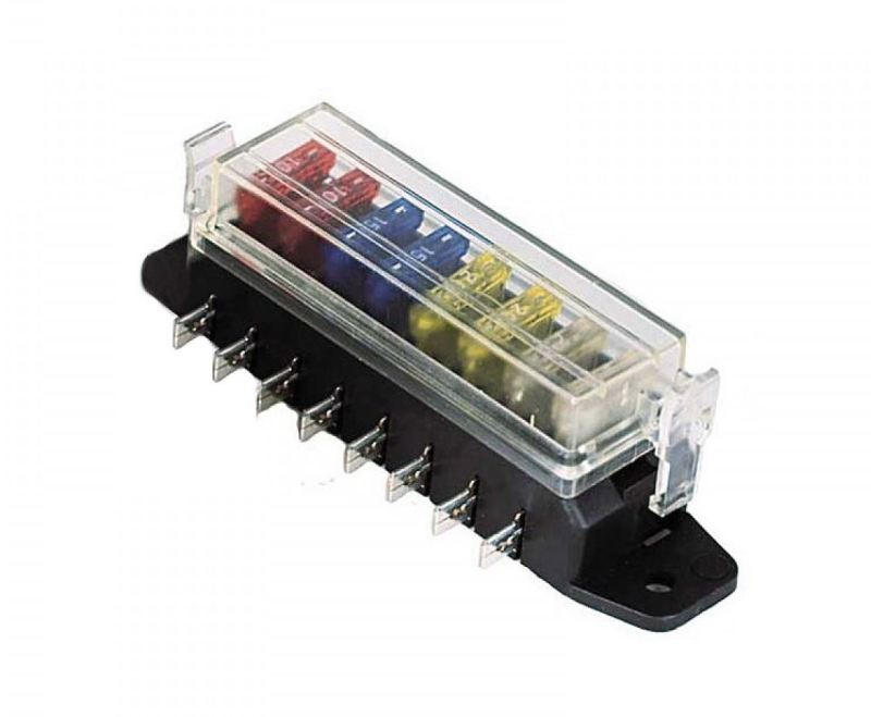 Hella 8-Way Lateral Single Fuse Box