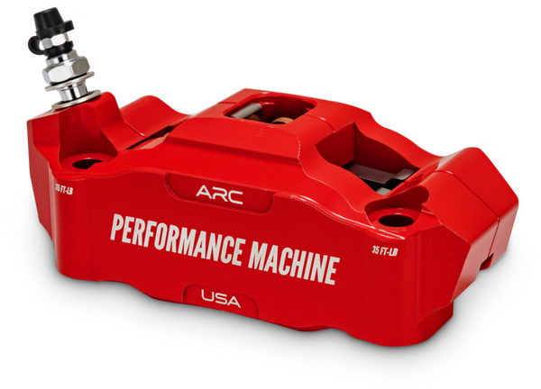 Performance Machine 125 x 4 Race Series Radial Mount Caliper with ARC - Left - Red