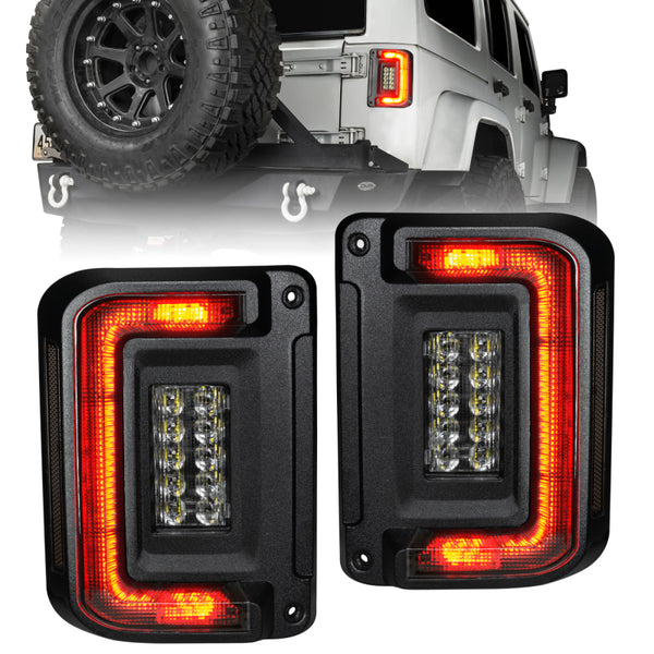 Oracle 07-17 Jeep Wrangler JK Flush Mount LED Tail Lights - Tinted