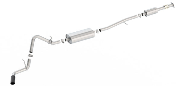 Borla S-Type Cat-Back Exhaust for 2019-2020 Chevrolet Silverado - Black Chrome Tip
