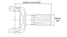 Load image into Gallery viewer, 2-82-58X Driveshaft Yoke Shaft 1310 Series 1.376&quot; x 16 Spline 7.062&quot; C/L to End