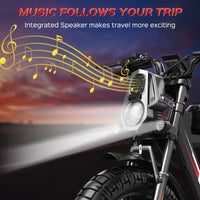 WO18 Electric Bike Dual Motor 2000W 34MPH Speed 48V 25AH Full Suspension 50-60KM