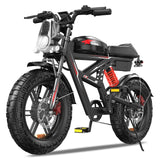WO18 Electric Bike Dual Motor 2000W 34MPH Speed 48V 25AH Full Suspension 50-60KM