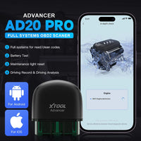 XTOOL AD20 Pro OBD2 Scanner Bluetooth Diagnostic Tool for iOS & Android 2024 Version