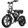 G60 Electric Bike 1000W Motor 48V 20Ah Battery – 20×4" Off-Road Fat Tire eBike with Shimano 7-Speed & Dual Disc Brakes