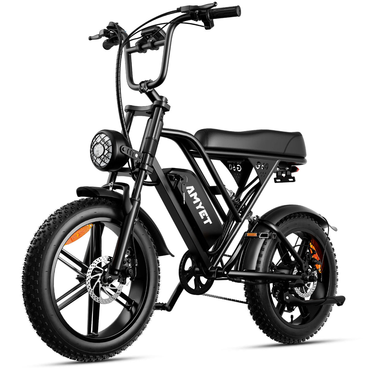 G60 Electric Bike 1000W Motor 48V 20Ah Battery – 20×4" Off-Road Fat Tire eBike with Shimano 7-Speed & Dual Disc Brakes